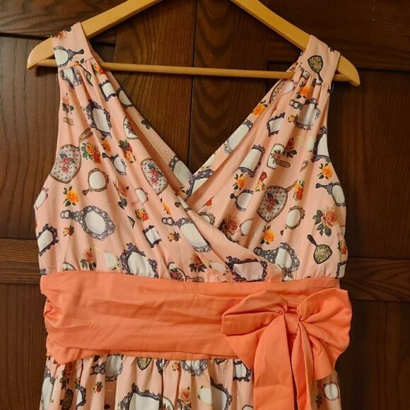 Lindy Bop Harper Dress in Pink Mirrors Size 10 - Picture 2 of 8